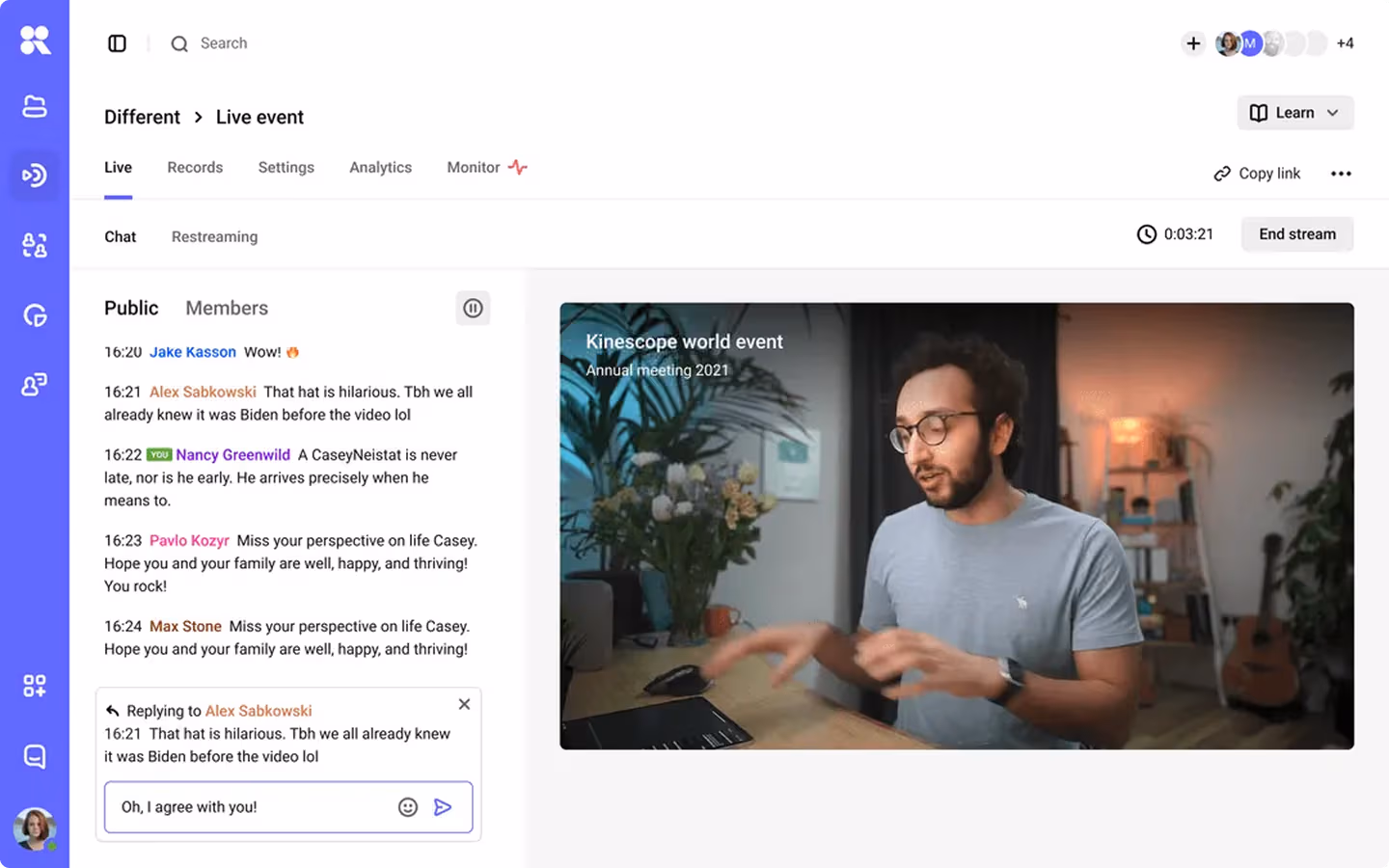 Платформа для стримминга Kinescope