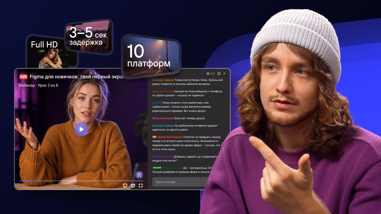 Трансляции Kinescope: Полный обзор продукта